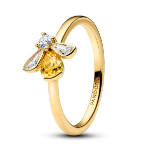 Inel Albina Placare Aur Galben 14k CZ Galben PANDORA