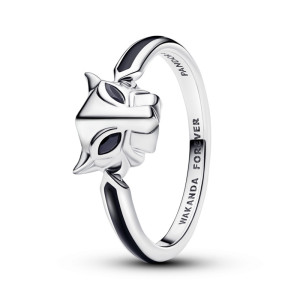 Inel Marvel Pantera Neagra Argint 925 Cristal Negru si Email Negru PANDORA