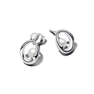 Cercei ESSENCE Argint 925 CZ Perla de Cultura PANDORA