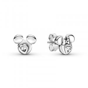 Cercei Disney Mickey si Minnie Argint 925 CZ PANDORA