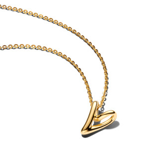 Colier Inima ESSENCE Placare Aur Galben 14K PANDORA