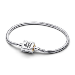 Bratara Printesa Placare Aur Galben 14K Argint 925 Diamant de Laborator TW G-I VS+ de 0,012 CT PANDORA