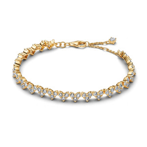 Bratara Placare Aur Galben 14K CZ PANDORA