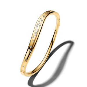 Bratara Fixa ESSENCE Placare Aur Galben 14K CZ PANDORA