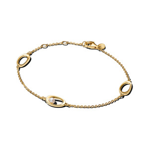 Bratara ESSENCE Placare Aur Galben 14K Perla de Cultura PANDORA