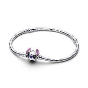 Bratara Disney Stitch Argint 925 Email Violet, Negru si Albastru PANDORA