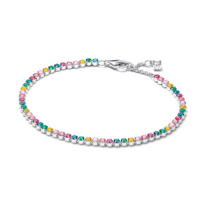 Bratara Argint 925 CZ Roz, Cristal Galben, Albastru, Roz si Verde PANDORA