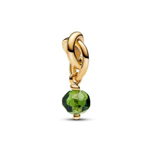 Talisman Pandantiv Placare Aur Galben 14k Cristal Verde PANDORA