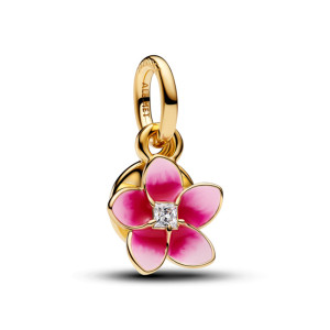 Talisman Disney Moana Placare Aur Galben 14K CZ Email Roz PANDORA