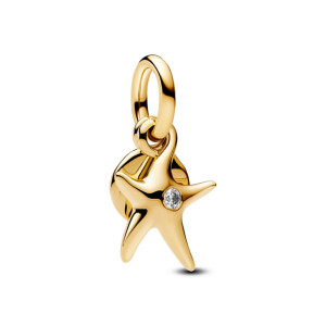 Talisman Stea de Mare Placare Aur Galben 14k CZ PANDORA