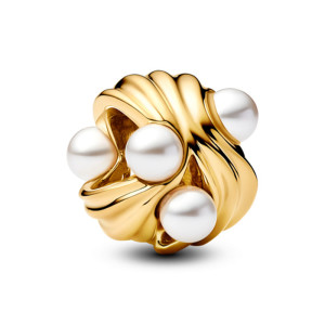 Talisman Placare Aur Galben 14k Perla Artificiala PANDORA
