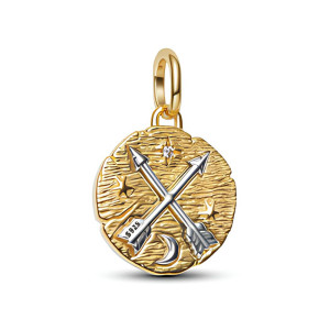 Medalion Sageti Pandora ME Placare Aur Galben 14K Argint 925 CZ PANDORA