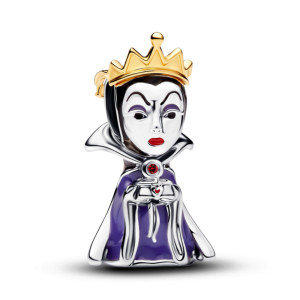 Talisman Disney Regina Cea Rea Placare Aur 14K Argint 925 Cristal, Email PANDORA