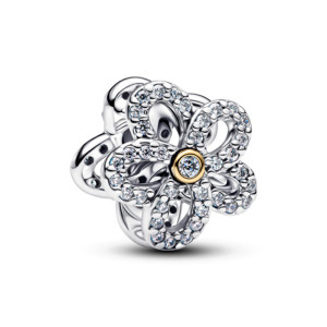Talisman Floare Placare Aur Galben 14k Argint 925 CZ PANDORA