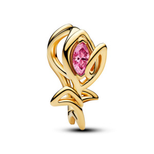 Talisman Lalea Placare Aur Galben 14k CZ Fancy Roz PANDORA