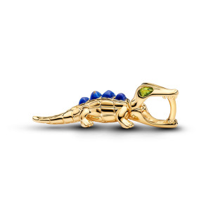 Talisman Aligator Placare Aur Galben 14K Cristal Verde PANDORA