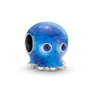 Talisman Caracatita Argint 925 Email Albastru PANDORA