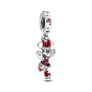 Talisman Pandantiv Disney Minnie Mouse Patinaj pe Gheata Argint 925 CZ PANDORA