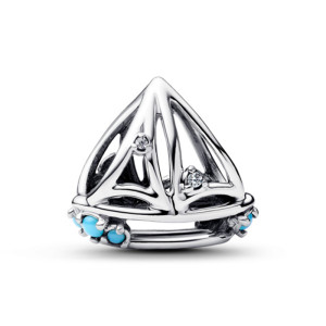 Talisman Barca cu Vele Argint 925 CZ Cristal Albastru PANDORA