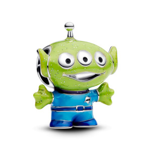 Talisman Disney Extraterestru Argint 925 Email Negru, Violet, Verde si Albastru PANDORA