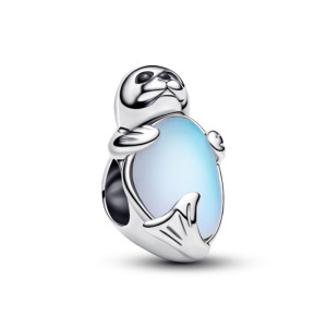 Talisman Foca Argint 925 Cristal Negru, Email Negru si Sticla Iridescenta PANDORA