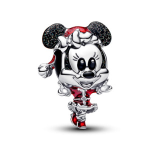 Talisman Disney Minnie Argint 925 Email Negru si Rosu PANDORA