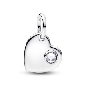 Talisman Inima Gravabila Argint 925 CZ PANDORA