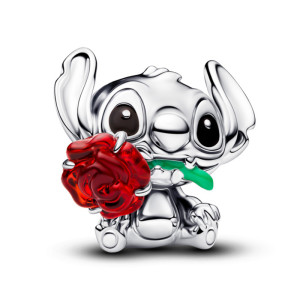 Talisman Disney Stitch Argint 925 Sticla de Murano Rosie, Email PANDORA
