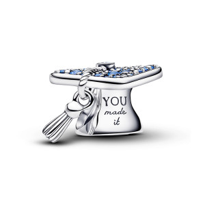 Talisman Toca Absovire Argint 925 CZ, Cristal Albastru PANDORA