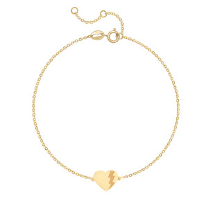 Bratara Inima, Fulger Aur 14k SABRINI