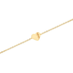 Bratara Inima, Fulger Aur 14k SABRINI