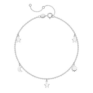 Bratara Stea, Semiluna, Soare Aur 14k SABRINI