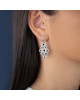 Cercei Aur 18k Diamante, Safire DERUVO