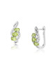 Cercei Aur 18k Diamante, Peridot DERUVO