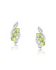 Cercei Aur 18k Diamante, Peridot DERUVO