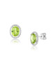 Cercei Aur 18k Diamante, Peridot DERUVO