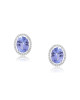 Cercei Aur 18k Diamante, Tanzanite DERUVO