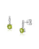 Cercei Aur 18k Diamante, Peridot DERUVO