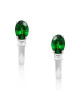 Cercei Aur 18k Diamante, Tsavorite DERUVO