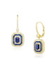 Cercei Aur 18k Diamante, Safire DERUVO