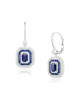 Cercei Aur 18k Diamante, Safire DERUVO