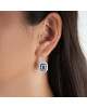 Cercei Aur 18k Diamante, Safire DERUVO