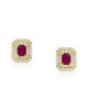 Cercei Aur 18k Diamante, Rubine DERUVO Cercei Aur 18k Diamante, Rubine DERUVO