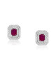 Cercei Aur 18k Diamante, Rubine DERUVO Cercei Aur 18k Diamante, Rubine DERUVO