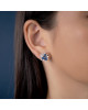 Cercei Aur 18k Diamante, Safire DERUVO