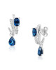 Cercei Aur 18k Diamante, London Blue Topaz DERUVO Cercei Aur 18k Diamante, London Blue Topaz DERUVO