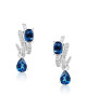 Cercei Aur 18k Diamante, London Blue Topaz DERUVO Cercei Aur 18k Diamante, London Blue Topaz DERUVO