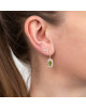 Cercei Aur 18k Diamante, Peridot DERUVO
