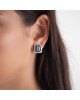 Cercei Aur 18k Diamante, Aquamarin,Safire DERUVO