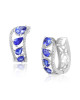 Cercei Aur 18k Diamante, Tanzanite DERUVO